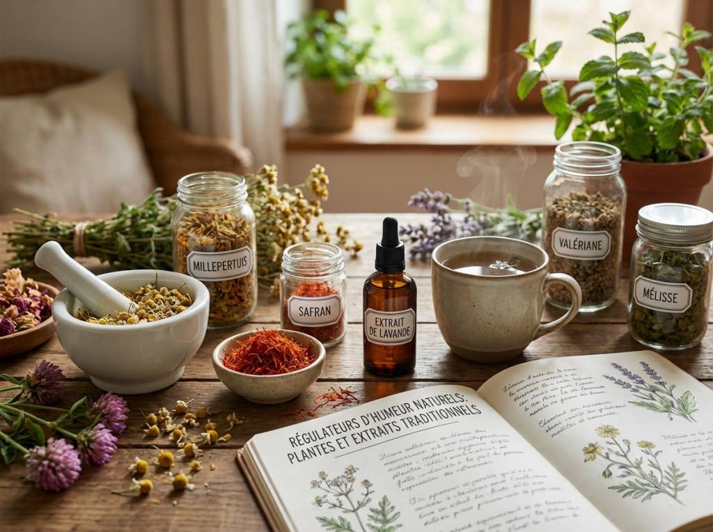 Régulateur d&rsquo;humeur naturel : panorama des plantes et extraits traditionnellement utilisés